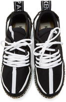Thumbnail for your product : Kenzo Black and White K-Lastic Espadrille Sneakers