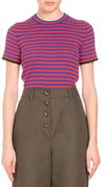 Thumbnail for your product : Proenza Schouler Striped Crewneck Cropped Tee
