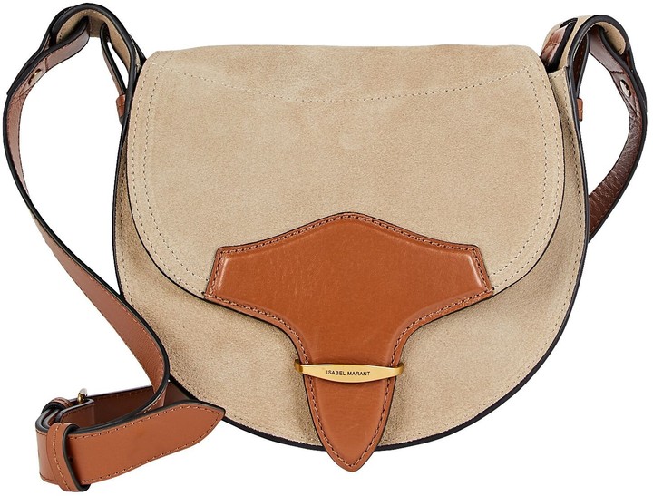 Isabel Marant Botsy Suede Saddle Crossbody Bag ShopStyle