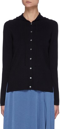 Theory Hooded Cotton Cardigan