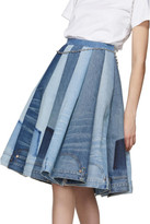 Thumbnail for your product : Junya Watanabe Indigo Denim Mix Panelled Skirt