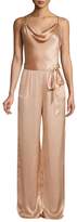 Thumbnail for your product : L'Agence Rannah Silk Satin Jumpsuit