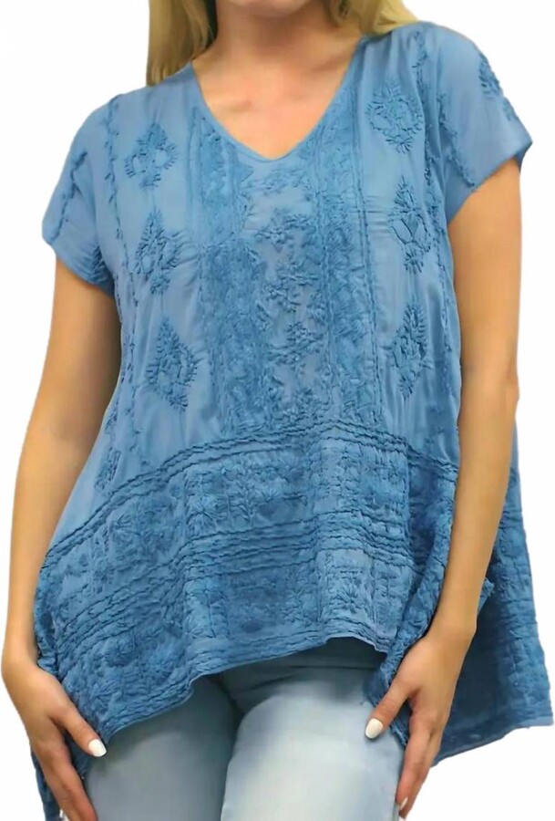 Kyla Seo Jamila Tee In Capri Blue