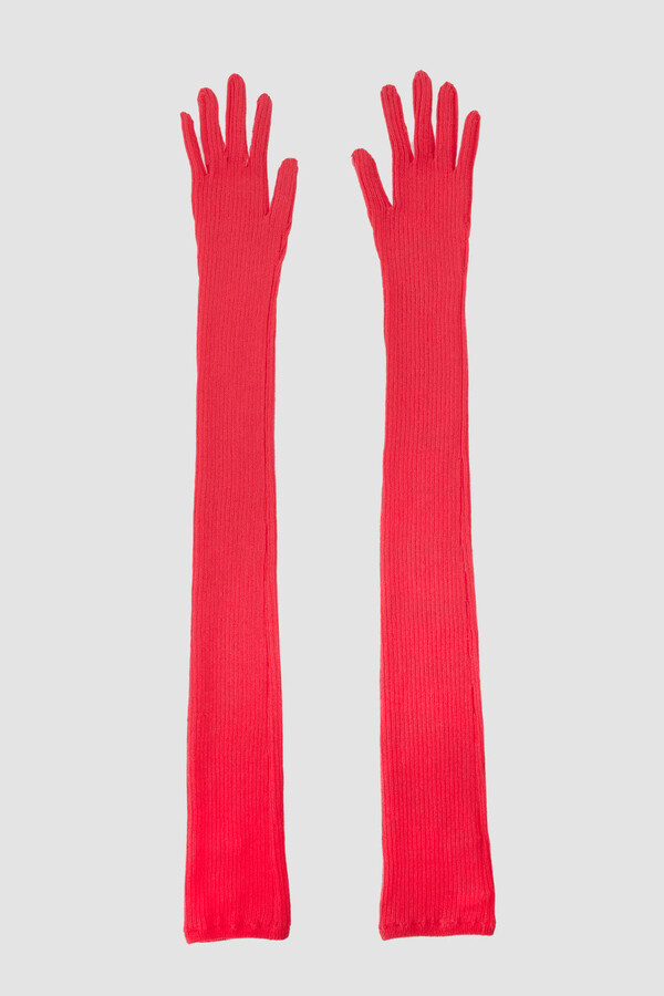 Sheer Rib Gloves in RASPBERRY