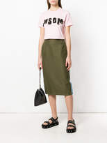 Thumbnail for your product : MSGM beaded logo detail T-shirt