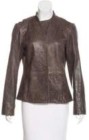 Thumbnail for your product : MM6 MAISON MARGIELA Distressed Leather Jacket