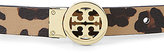 Thumbnail for your product : Tory Burch Leopard-Print Rotating Logo Belt