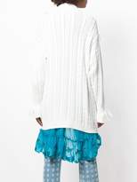 Thumbnail for your product : Marco De Vincenzo flower embellished long cardigan