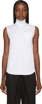Thumbnail for your product : DSquared 1090 Dsquared2 White Sleeveless Turtleneck Clinic Top