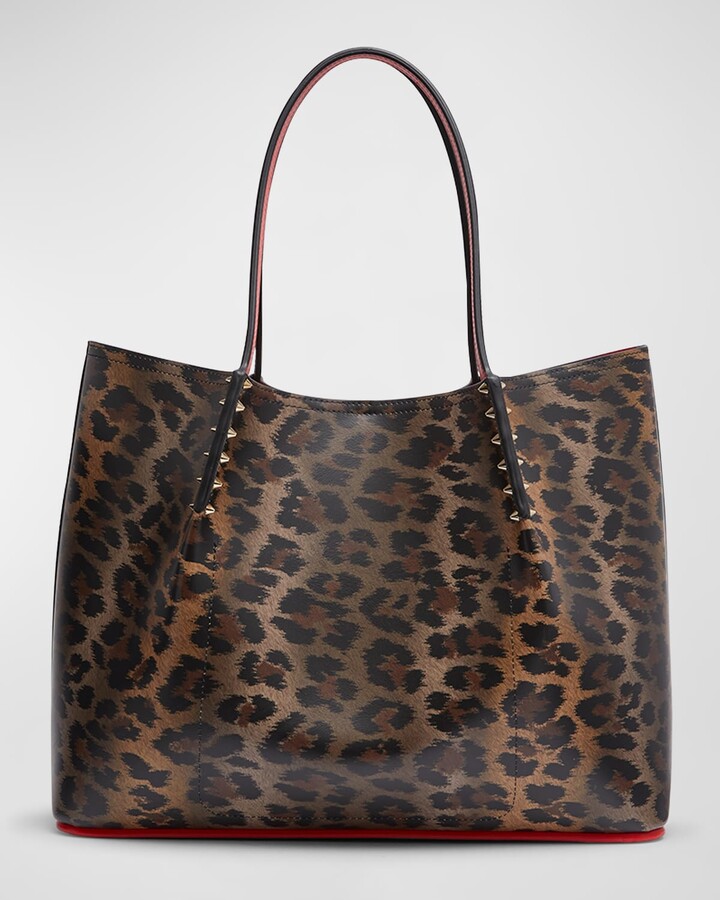 Cabachic Small Leopard Print Tote Bag in Multicoloured - Christian  Louboutin