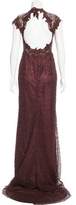 Thumbnail for your product : Alberto Makali Guipure Lace Evening Dress