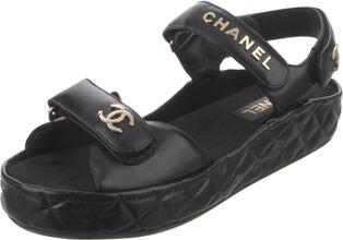 Chanel 2021 Interlocking CC Logo Sandals - ShopStyle