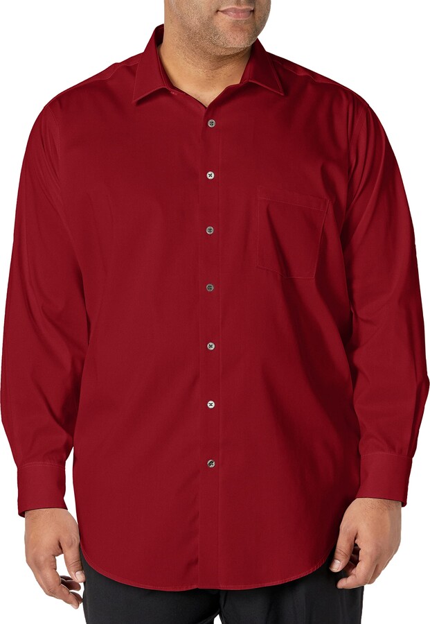 Van Heusen Poplin Regular Fit Solid Point Collar Dress Shirt Camicia elegante Uomo 