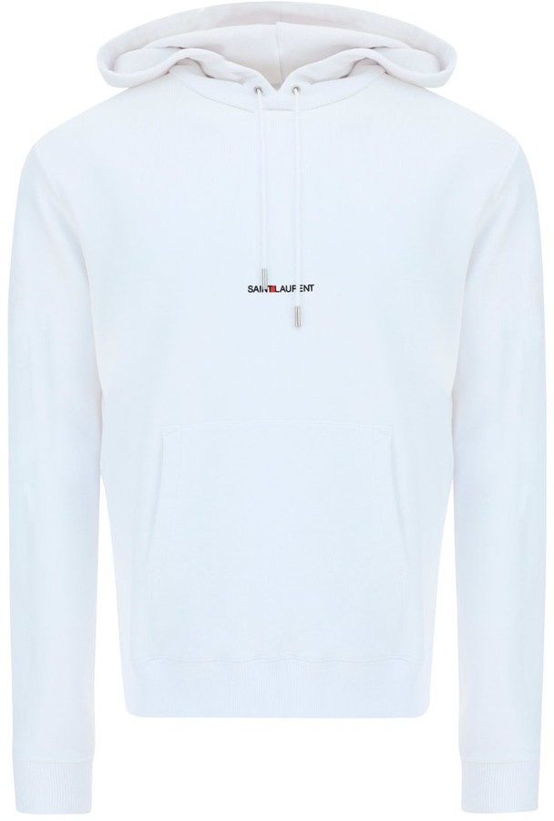 saint laurent hoodie white