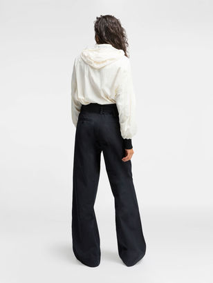 DKNY Pure Wide Leg Pant With Self Belt
