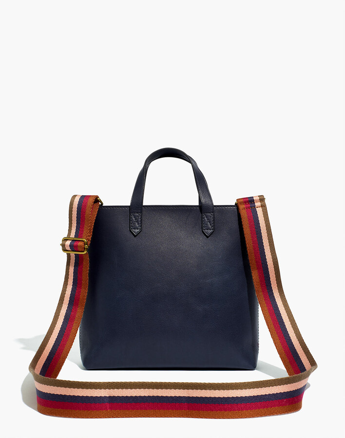 Madewell The ZipTop Transport Crossbody Rainbow bing Strap Edition