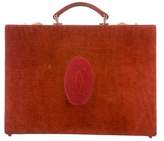 Thumbnail for your product : Cartier Vintage Suede Briefcase