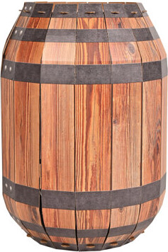 Beistle 3-D Barrel Prop - Pack of 4