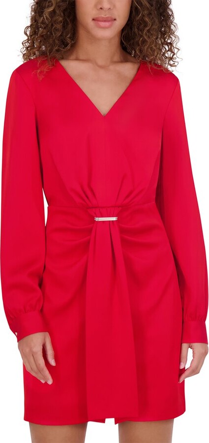 Kensie Matte Satin Mini Dress