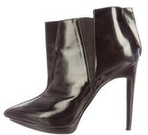 Thumbnail for your product : Pierre Hardy Leather Pointed-Toe Ankle Boots