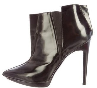 Pierre Hardy Leather Pointed-Toe Ankle Boots