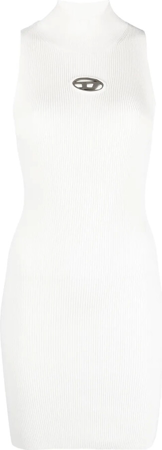 M-Onervax mock-neck dress