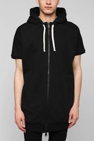 Thumbnail for your product : Drifter Magnus Short-Sleeve Zip-Up Long Hooded Sweatshirt