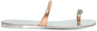 Giuseppe Zanotti D 10mm Jeweled Ring Mirror Leather Sandals