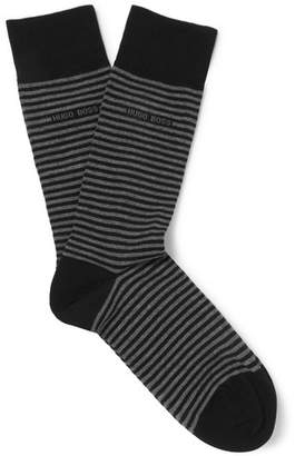 HUGO BOSS Striped Stretch-cotton Socks