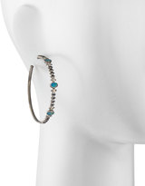 Thumbnail for your product : Armenta New World Multi-Stone Hoop Earrings