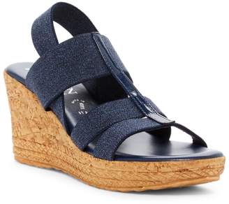 Italian Shoemakers Banded Strap Wedge Sandal