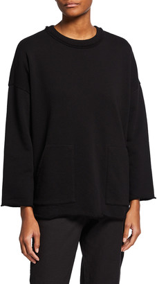 Eileen Fisher Organic Cotton Boxy French Terry Tunic