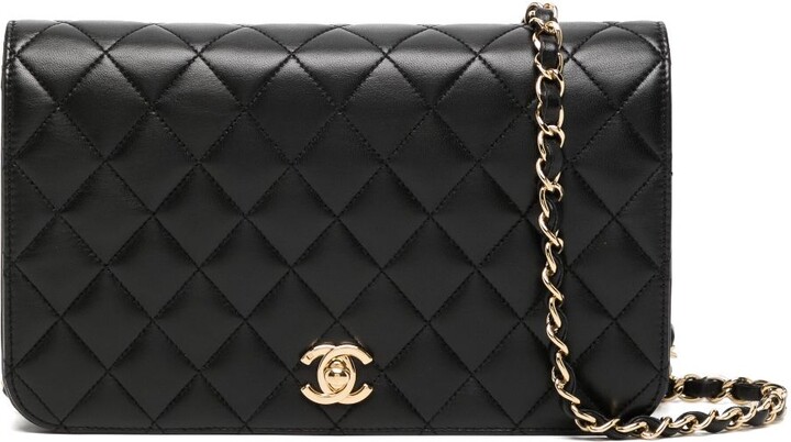 CHANEL Pre-Owned 2008 diamond-quilted Silk Shoulder Bag - Farfetch