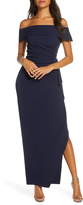 Thumbnail for your product : Vince Camuto Side Ruched Off the Shoulder Gown