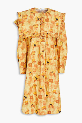 REJINA PYO Hattie floral-print organic cotton-poplin dress