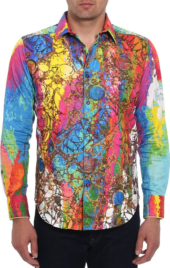 Robert Graham The Fogel Printed Cotton Button-Up - ShopStyle Long ...