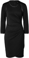 Thumbnail for your product : Steffen Schraut Textured Dress with Leather Trim