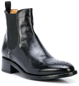 Officine Creative Punch Hole Ankle Boots