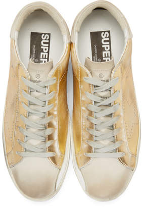 Golden Goose Gold Superstar Skate Sneakers