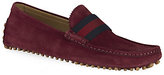 Thumbnail for your product : Gucci Web Detail Suede Driver