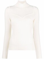 Thumbnail for your product : Alexander McQueen Sweetheart Neckline Cashmere Jumper