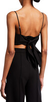 Thumbnail for your product : Area Crystal-Embellished Handkerchief Bandeau Top