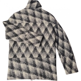 Thumbnail for your product : Balmain PIERRE Grey Wool Coat