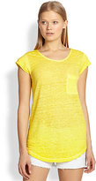 Thumbnail for your product : Joie Rancher D. Linen Slub Jersey Boxy Tee