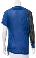 Thumbnail for your product : Yigal Azrouel Silk-Trimmed Colorblock Top