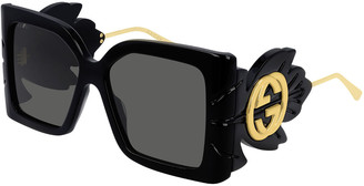square gg injected sunglasses