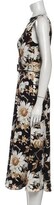 Thumbnail for your product : Oscar de la Renta Floral Print Long Dress w/ Tags