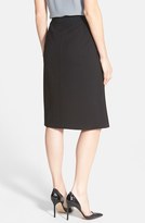 Thumbnail for your product : Elie Tahari 'Bethany' Pleat Front Mixed Media Skirt