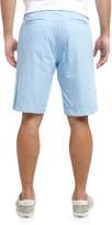 Thumbnail for your product : Tailor Vintage Reversible Plaid/Solid Twill Shorts, Blue Birds