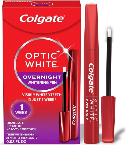 Colgate ColgateOpticWhiteOvernightTeethWhiteningPenGel-0.08floz/21Treatments